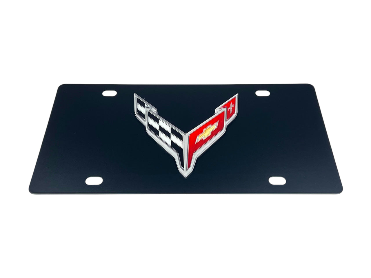 Chevrolet Corvette C8 Carbon Steel License Plate