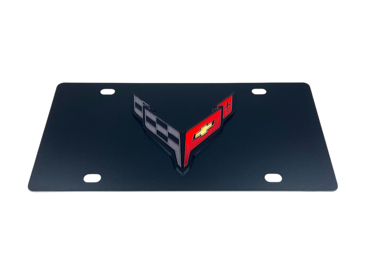 Chevrolet Corvette C8 Carbon Steel License Plate