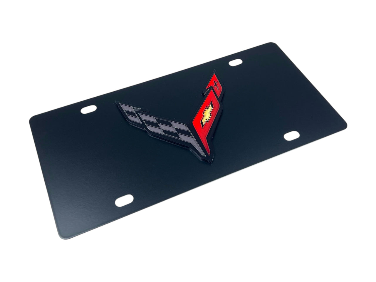Chevrolet Corvette C8 Carbon Steel License Plate