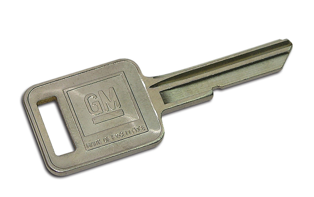 1970-1982 Corvette Key Blank. Square J (70,74,78,82) - CA-33937-Corvette-Store-Online
