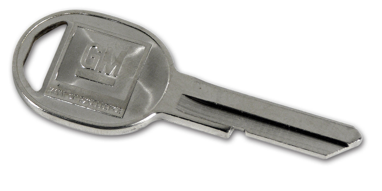 1972-1980 Corvette Key Blank. Oval D (72,76,80) - CA-33942-Corvette-Store-Online