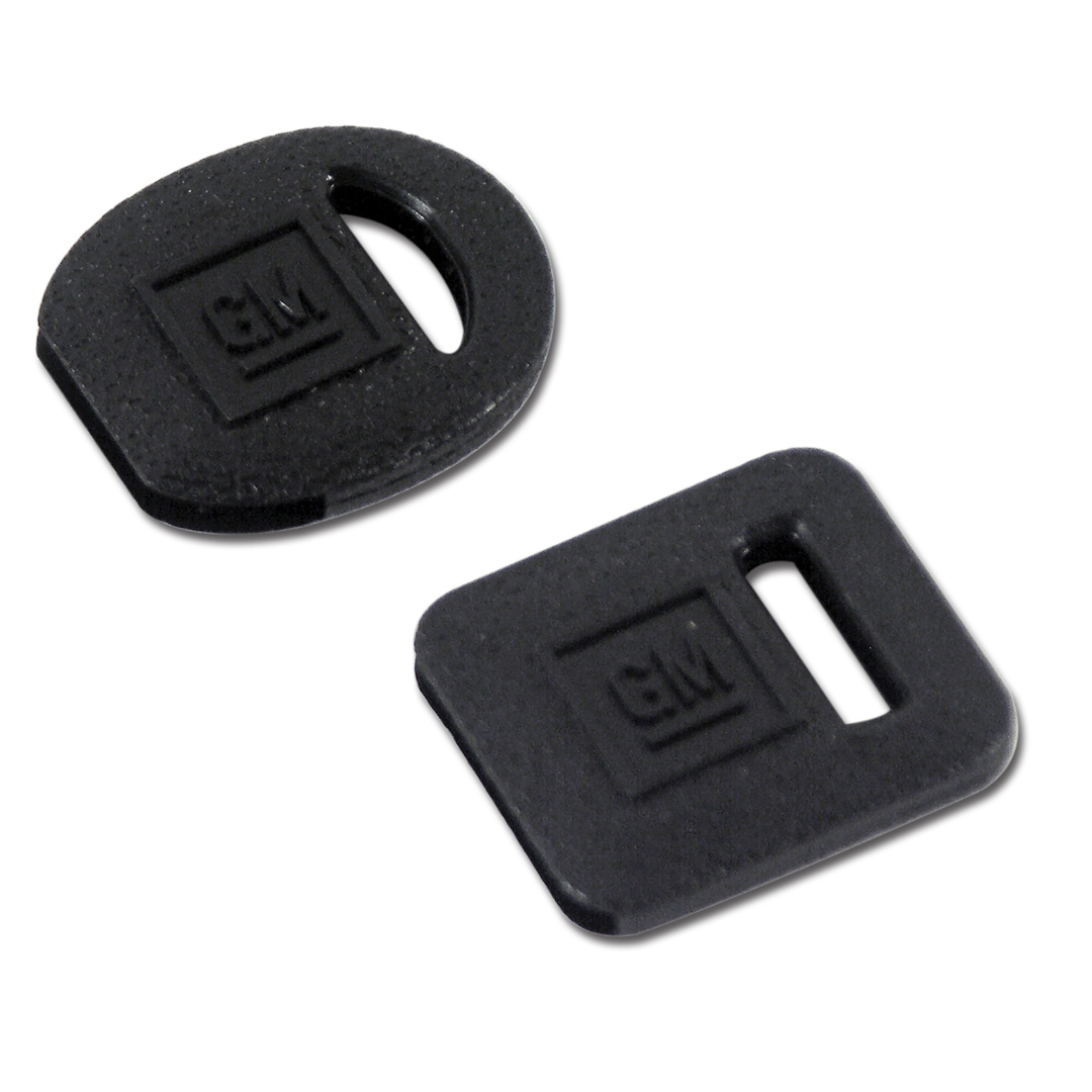 1969-1996 Corvette Key Head Covers. Black - Square & Oval - CA