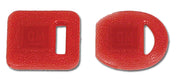 1969-1996 Corvette Key Head Covers. Red - Square & Oval - CA-33945-Corvette-Store-Online