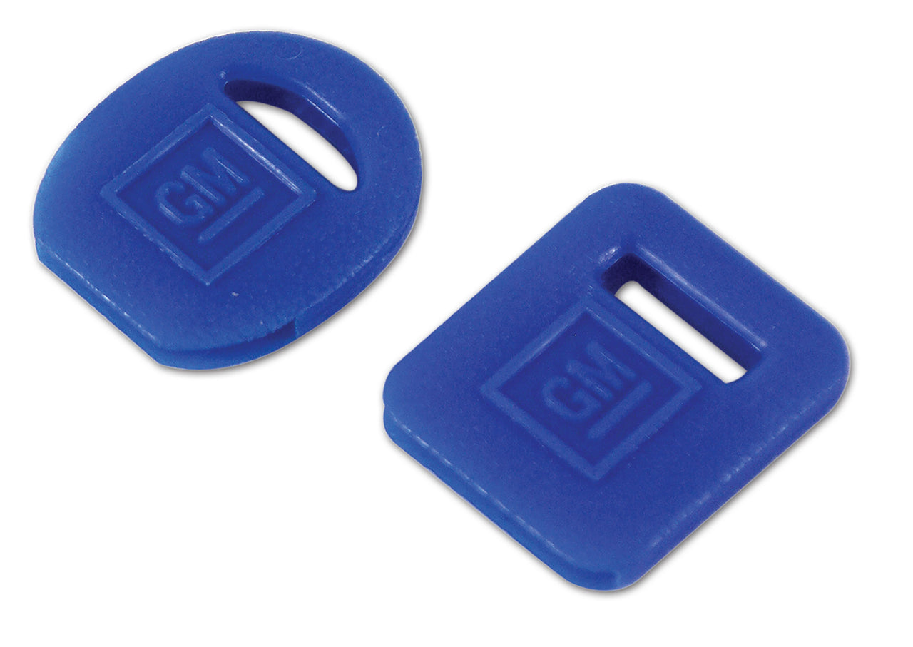 1969-1996 Corvette Key Head Covers. Blue - Square & Oval - CA-33946-Corvette-Store-Online