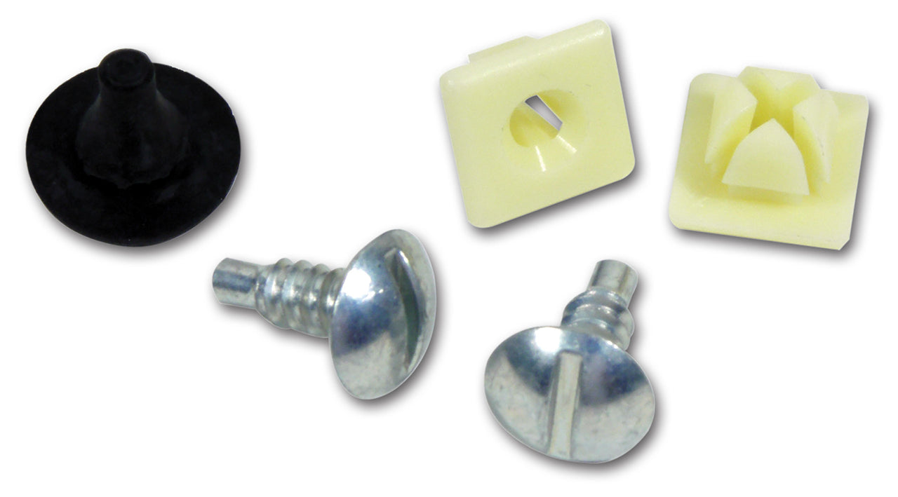 1966-1967 Corvette Front License Plate Screw, Nut & Bumper. - CA-34639-Corvette-Store-Online