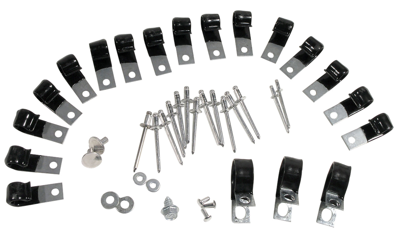 1963-1967 Corvette Firewall Wiring J-Clip Set W/Air Conditioning-34957-Corvette-Store-Online