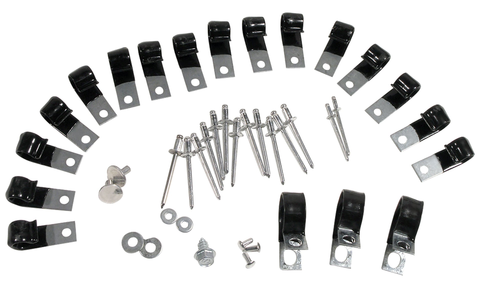 1963-1967 Corvette Firewall Wiring J-Clip Set W/Air Conditioning-34957-Corvette-Store-Online