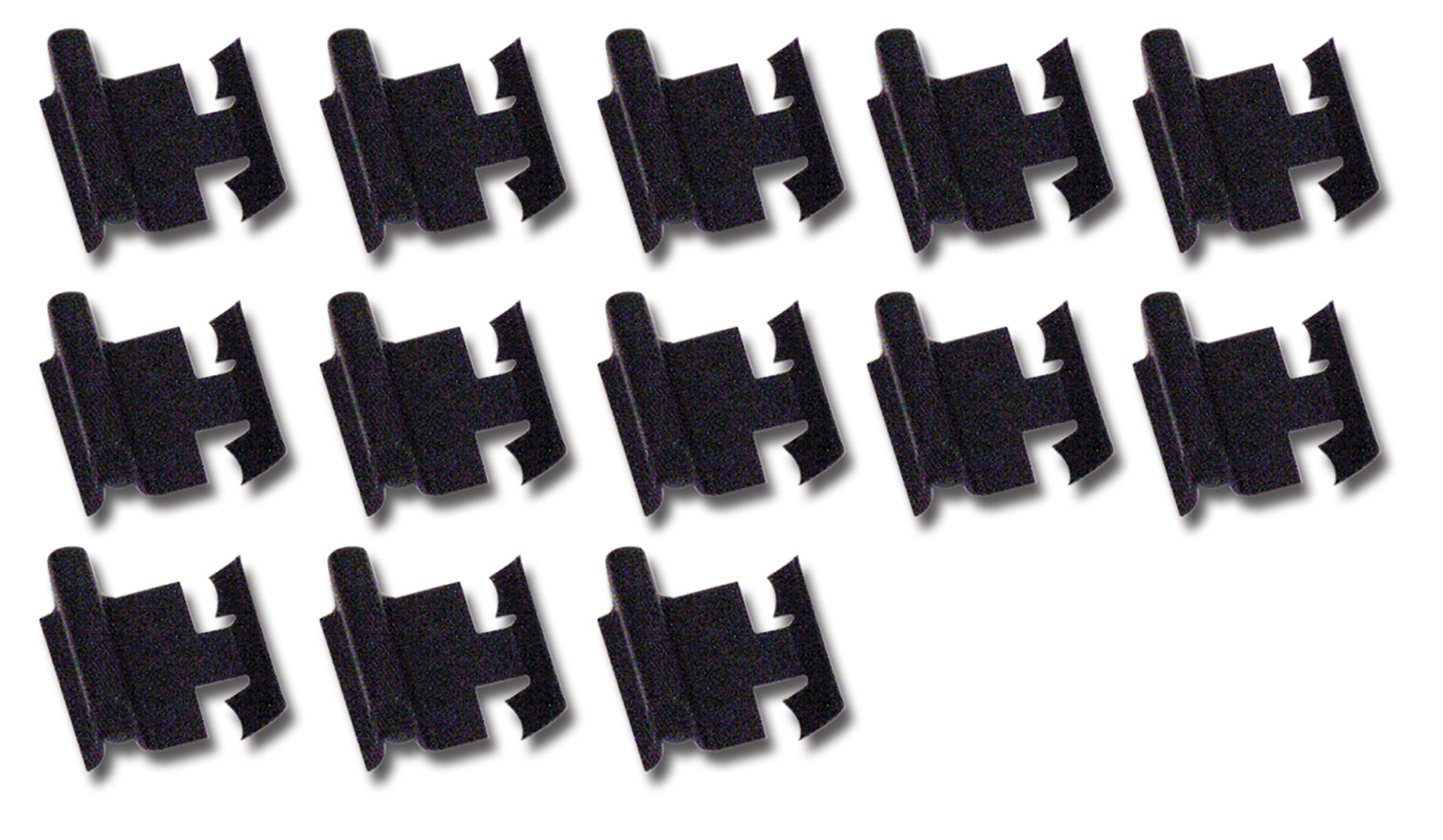 1963-1963 Corvette Windshield Lower Molding Clips Convertible 13 Piece Set-34984-Corvette-Store-Online