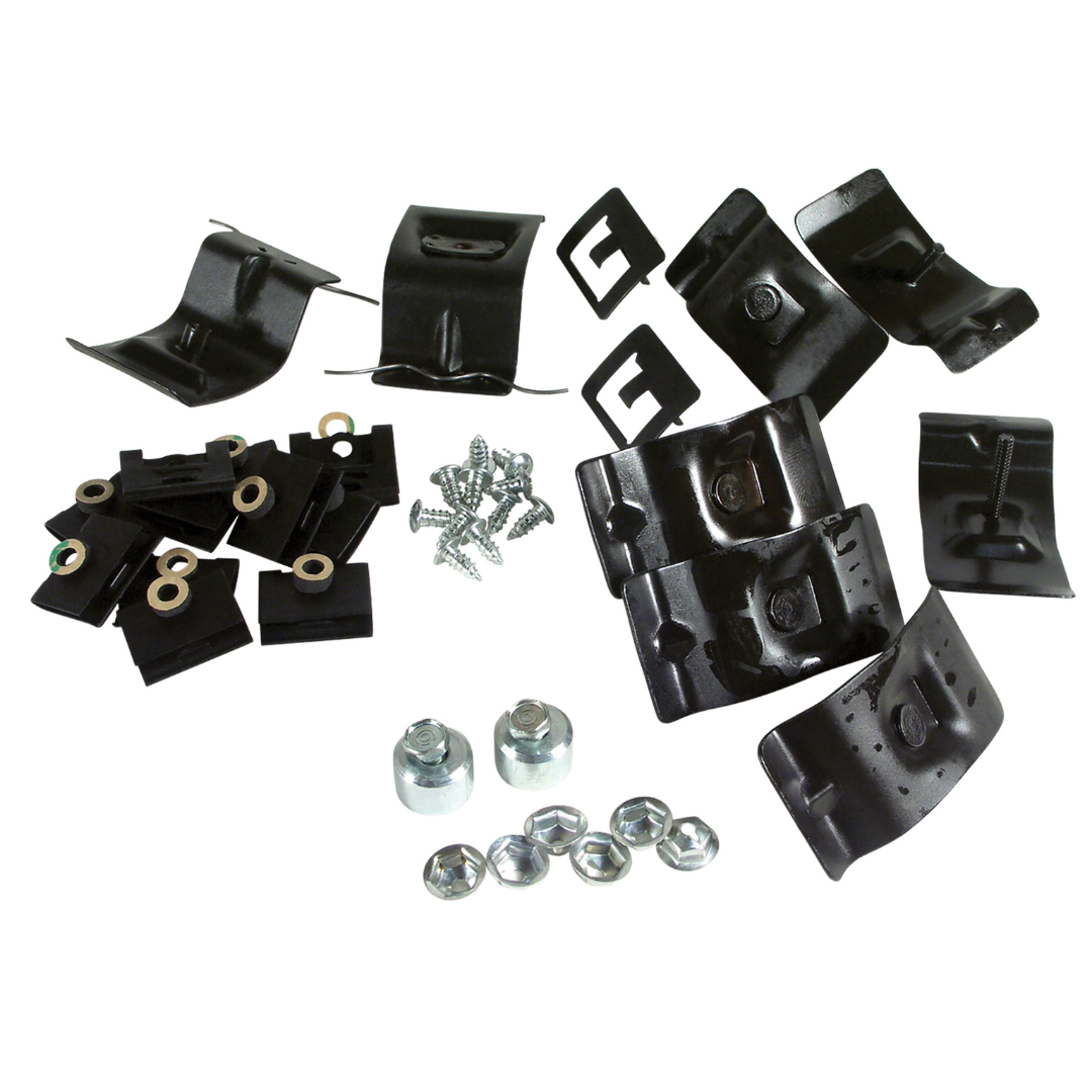 C2 1964-1967 Corvette Windshield Molding Clip & Screw Set - Convertible