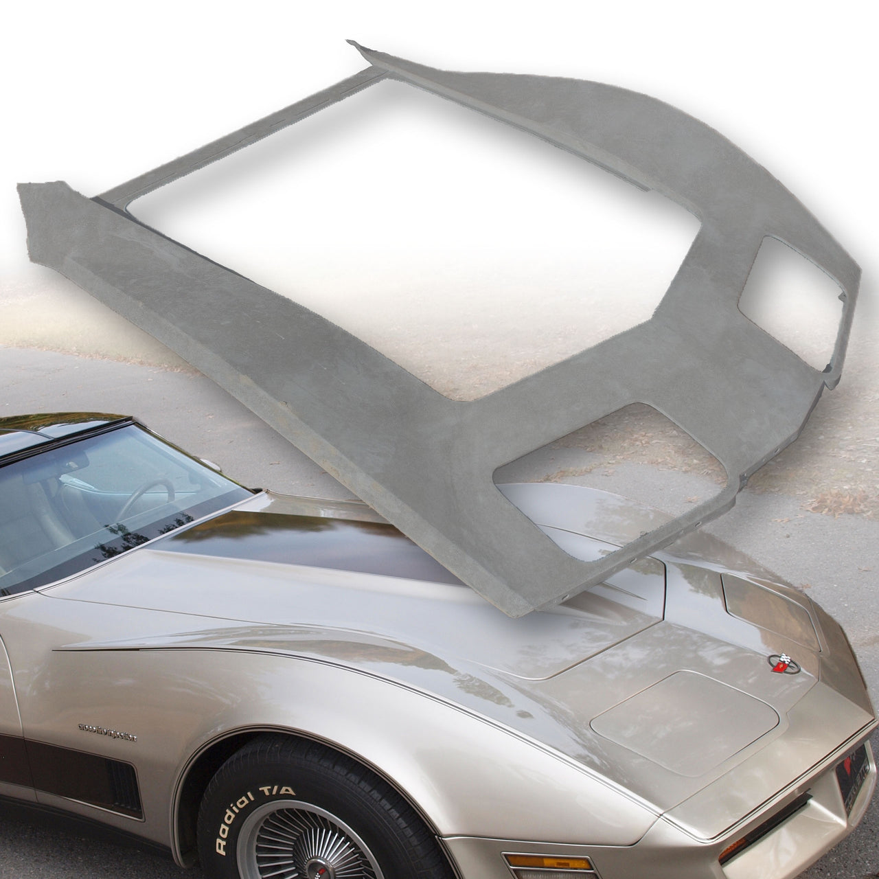 1975-1982 Corvette Upper Surround Panel (Press Molded)-35102-Corvette-Store-Online