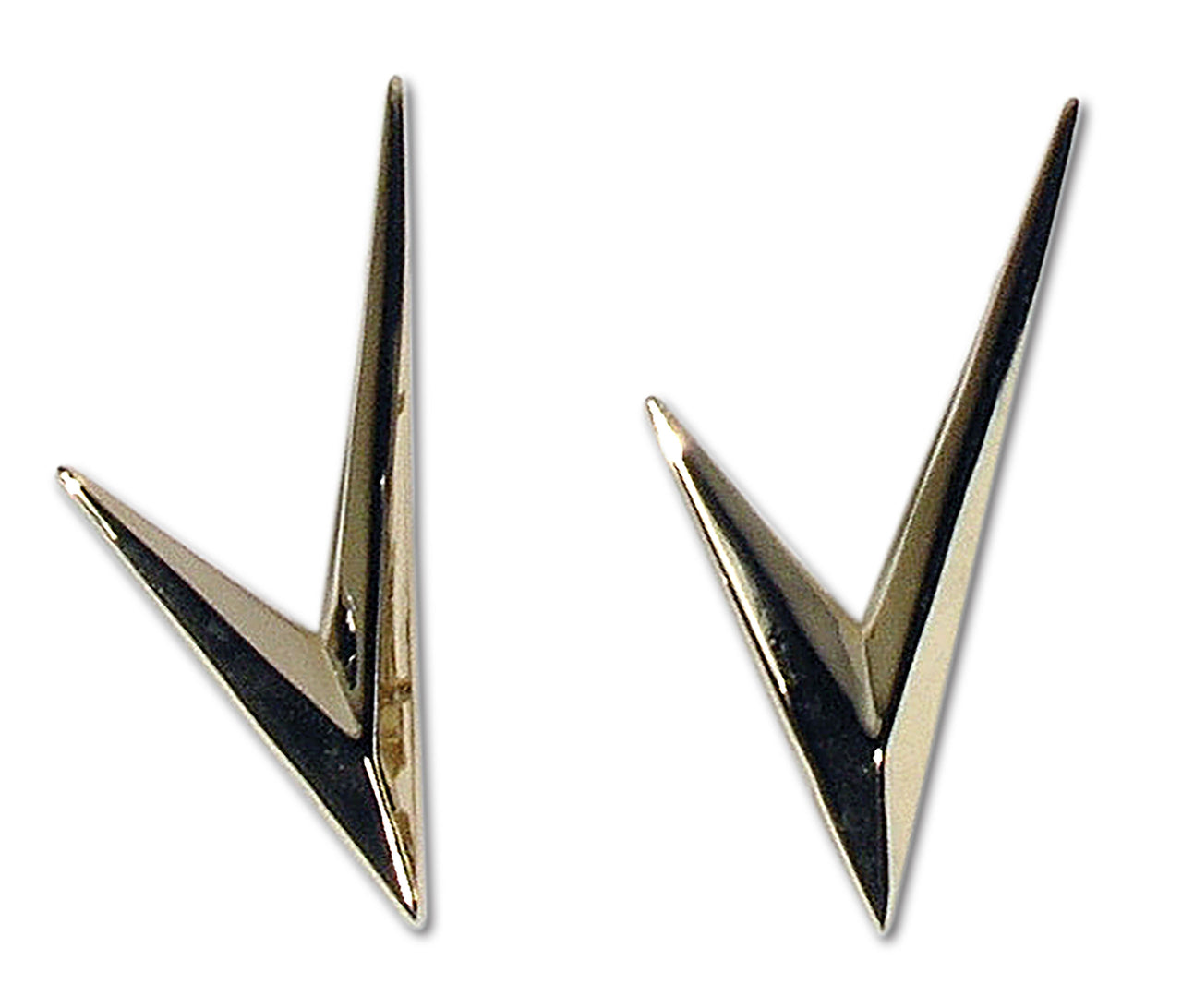 1955-1955 Corvette Emblems Side Script Gold V's-35447-Corvette-Store-Online