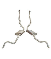 1961-1962 Corvette Exhaust System - Low Horsepower 1X4 - 2 Inch - Oval Mufflers-35495-Corvette-Store-Online