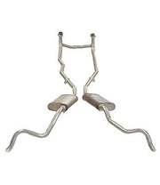 1962-1962 Corvette Exhaust System - High Horsepower W/Crossover-25" Col/Oval Mufflers-35497-Corvette-Store-Online
