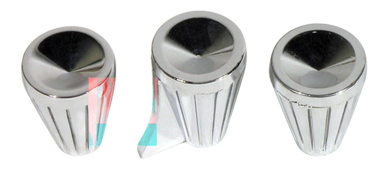 1961-1962 Corvette Heater Knobs 3 Piece Air/Fan/Temperature-35581-Corvette-Store-Online