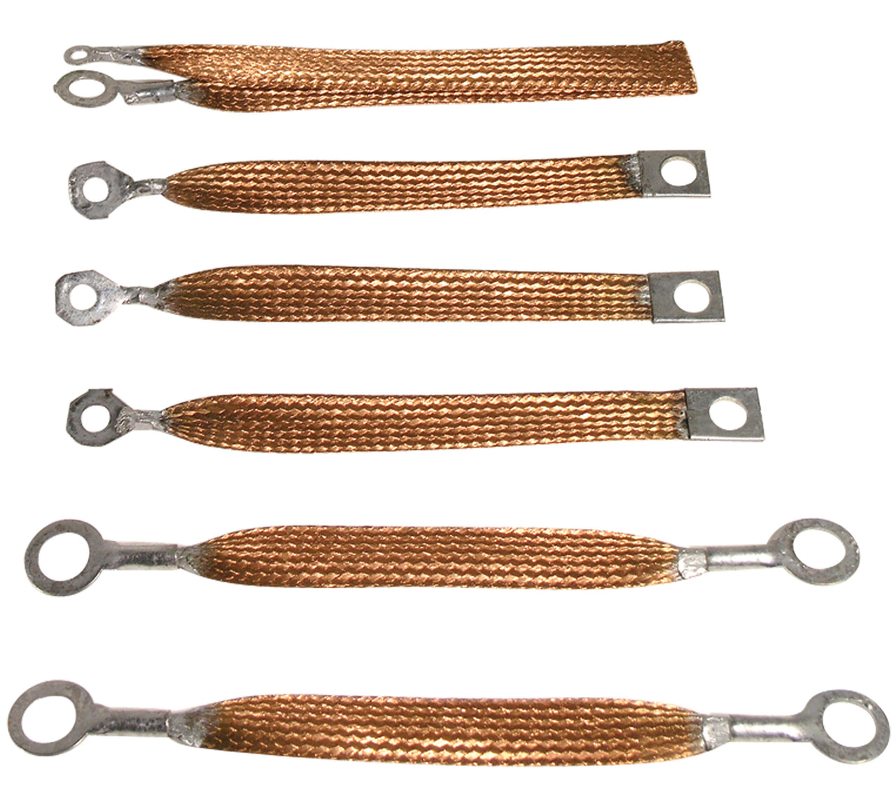1962-1962 Corvette Radio Ground Straps 8 Piece Set-35659-Corvette-Store-Online