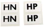1975-1975 Corvette Labels. Shock Standard Suspension 4 Piece Set - CA-36467-Corvette-Store-Online