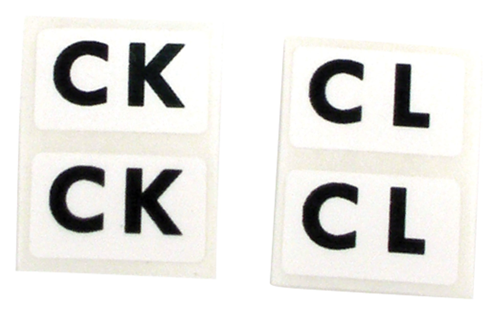1976-1977 Corvette Labels. Shock Heavy Duty Suspension 4 Piece Set - CA-36470-Corvette-Store-Online