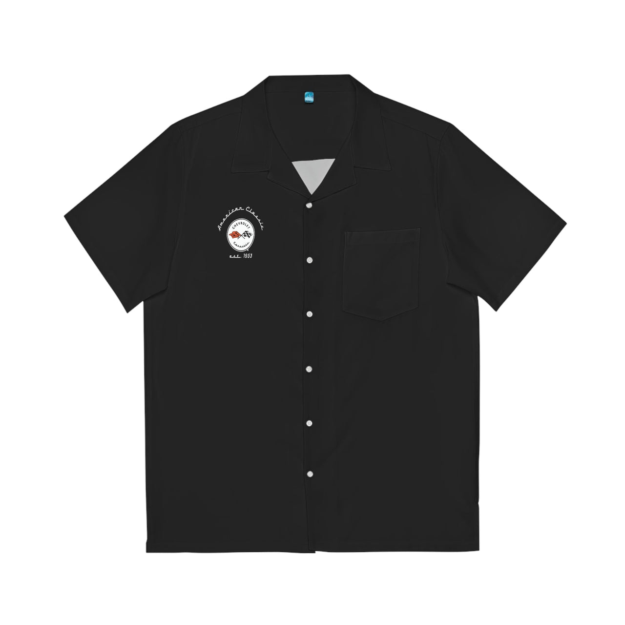 C1 Corvette Men's Black Hawaiian Shirt