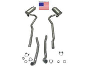 1968-1968 Corvette Exhaust System - 427 Auto 25 Inch W/Separate Secondary Pipe & Mufflers-36558-Corvette-Store-Online