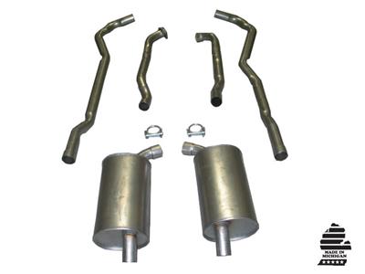 1973-1973 Corvette Exhaust System - 454 4-Speed 25 Inch W/Separate Secondary Pipe & Mufflers-36563-Corvette-Store-Online