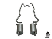 1973-1973 Corvette Exhaust System - 454 Automatic 25 Inch W/Separate Secondary Pipe & Mufflers-36564-Corvette-Store-Online