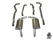 1974-1974 Corvette Exhaust System - 454 Automatic 25 Inch W/Low Profile Mufflers-36568-Corvette-Store-Online