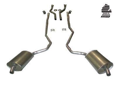 1969-1969 Corvette Exhaust System - 427 4-Speed 25 To 2 Inch W/Welded Secondary Pipe & Mufflers-36571-Corvette-Store-Online