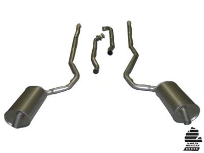 1973-1973 Corvette Exhaust System - 454 4-Speed 25 Inch W/Welded Secondary Pipe & Mufflers-36575-Corvette-Store-Online