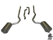 1973-1973 Corvette Exhaust System - 454 4-Speed 25 Inch W/Welded Secondary Pipe & Mufflers-36575-Corvette-Store-Online