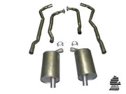 1973-1973 Corvette Exhaust System - 350 4 Spd 2-25 Inch W/Separate Secondary Pipes & Mufflers-36581-Corvette-Store-Online