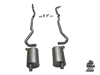 1973-1973 Corvette Exhaust System - 350 Auto 2-25 Inch W/Separate Secondary Pipes & Mufflers-36582-Corvette-Store-Online