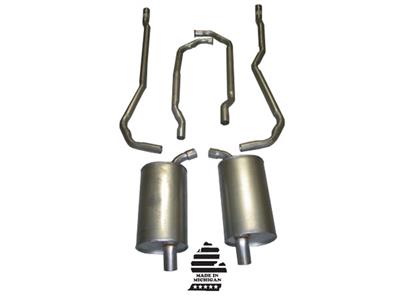 1973-1973 Corvette Exhaust System - 350 4-Speed 2 Inch W/Separate Secondary Pipes & Mufflers-36583-Corvette-Store-Online