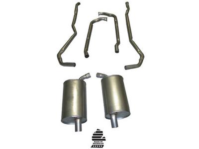 1973-1973 Corvette Exhaust System - 350 Automatic 2 Inch W/Separate Secondary Pipes & Mufflers-36584-Corvette-Store-Online