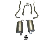 1973-1973 Corvette Exhaust System - 350 Automatic 2 Inch W/Separate Secondary Pipes & Mufflers-36584-Corvette-Store-Online