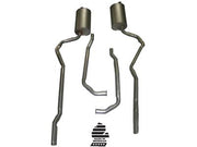 1973-1973 Corvette Exhaust System - 350 4-Speed 2 Inch-Welded Pipe & Mufflers-36591-Corvette-Store-Online
