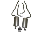 1973-1973 Corvette Exhaust System - 350 Automatic 2 Inch-Welded Pipe & Mufflers-36592-Corvette-Store-Online