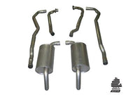 1974-1974 Corvette Exhaust System - L82 4-Speed 2-25 Inch - Round Mufflers-36593-Corvette-Store-Online