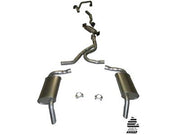 1975-1976 Corvette Exhaust System - W/AIR - Low Profile Mufflers-36612-Corvette-Store-Online