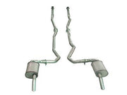 1974-1979 Corvette Exhaust System - Dual-L82 4 Spd 2 To 25 Inch-Low Profile Mufflers-36616-Corvette-Store-Online