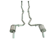 1975-1979 Corvette Exhaust System - Dual-L82 Auto 2 To 25 Inch-Low Profile Mufflers-36617-Corvette-Store-Online