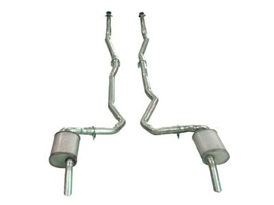 1975-1979 Corvette Exhaust System - Dual-350 4-Speed 2 Inch- Low Profile Mufflers-36618-Corvette-Store-Online