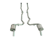 1974-1979 Corvette Exhaust System - Dual-350 Automatic 2 Inch- Low Profile Mufflers-36619-Corvette-Store-Online