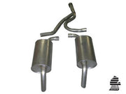 1975-1975 Corvette Exhaust System - Converter Back - Round Mufflers-36620-Corvette-Store-Online