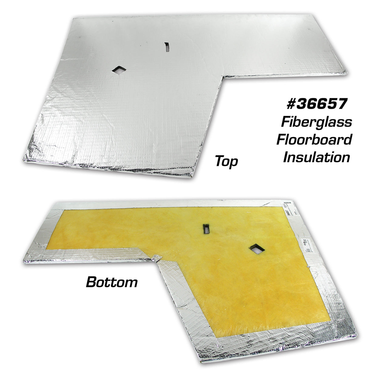 1968-1969 Corvette Floorboard Insulation LH Fiberglass-36657-Corvette-Store-Online