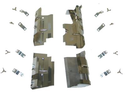 1968-1968 Corvette Ignition Shields Spark Plug 4 Piece Set-36738-Corvette-Store-Online