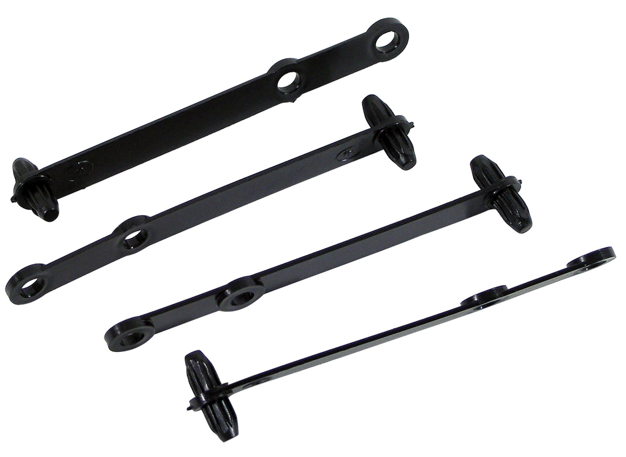 1963-1973 Corvette Battery Cable To Shield Clamp 4pc Set-36960-Corvette-Store-Online