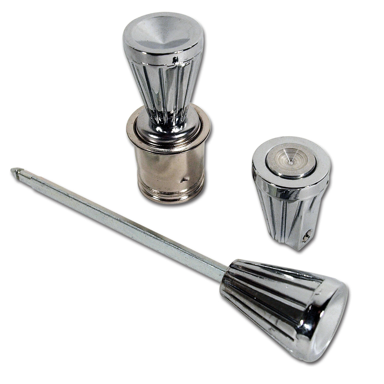 1964-1964 Corvette Dash Knobs Headlight/Wiper/Lighter 3 Piece Set-37020-Corvette-Store-Online