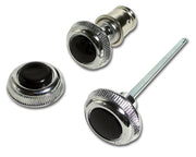 1967-1967 Corvette Dash Knobs Headlight/Wiper/Lighter 3 Piece Set-37023-Corvette-Store-Online
