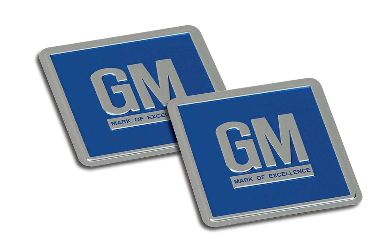 1967-1967 Corvette Decals GM Mark Of Excellence - On Door - Metal-37038-Corvette-Store-Online