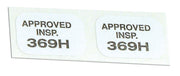 1964-1967 Corvette Decals Heater Inspection 2 Piece Set-37040-Corvette-Store-Online
